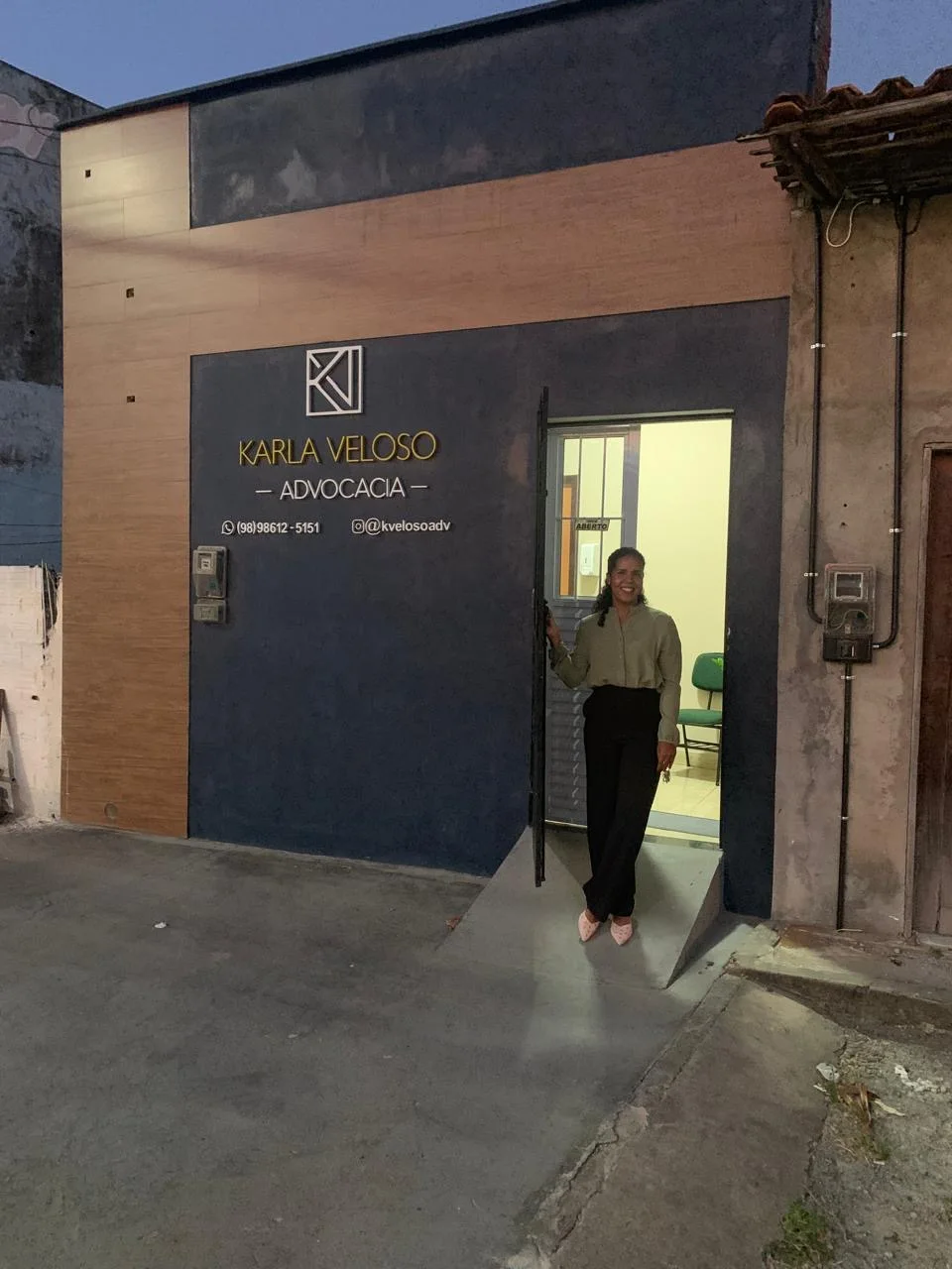 Fachada do escritório KV Advocacia